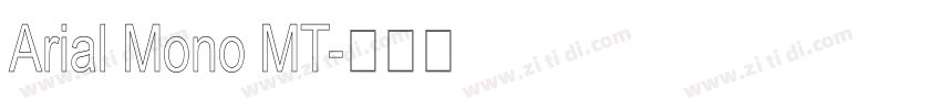 Arial Mono MT字体转换